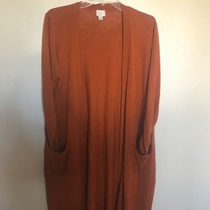 Comfortable and Professional Orange Cardigan